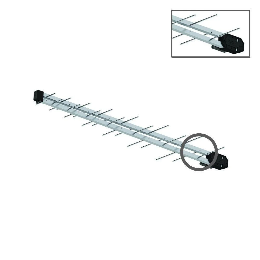 Imagem 2 de 5 do produto Antena Digital Uhf Log B Black Prohd-1040db Proeletronic