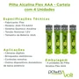 Pilha Flex Aaa Alcalina 4 Unidades
