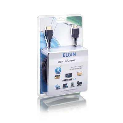Cabo Elgin Hdmi-Hdmi - Comprimento: 5M