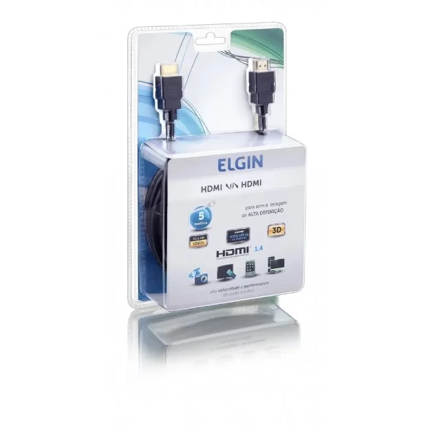Imagem 4 de 4 do produto Cabo Elgin Hdmi-Hdmi - Comprimento: 5M