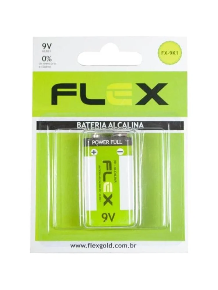 Bateria Alcalina 9v 6lr61 Fx-9k1 Flex