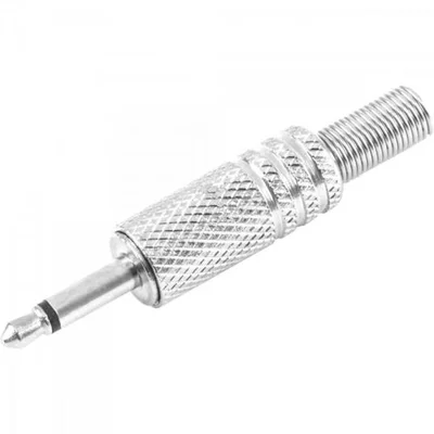 Plug P2 Mono Niquel Com Mola Pgpd0005 Prata Storm