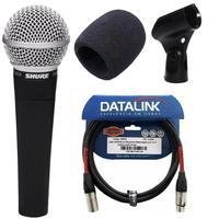 Microfone Shure Sm58lc Cabo Xlr Espuma KaBuM