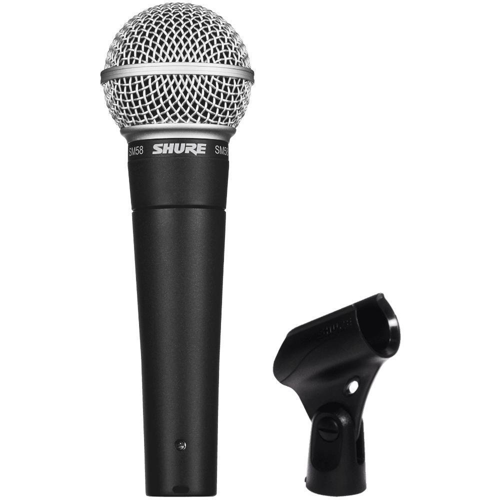 Microfone Shure Sm58lc Cabo Xlr Espuma KaBuM