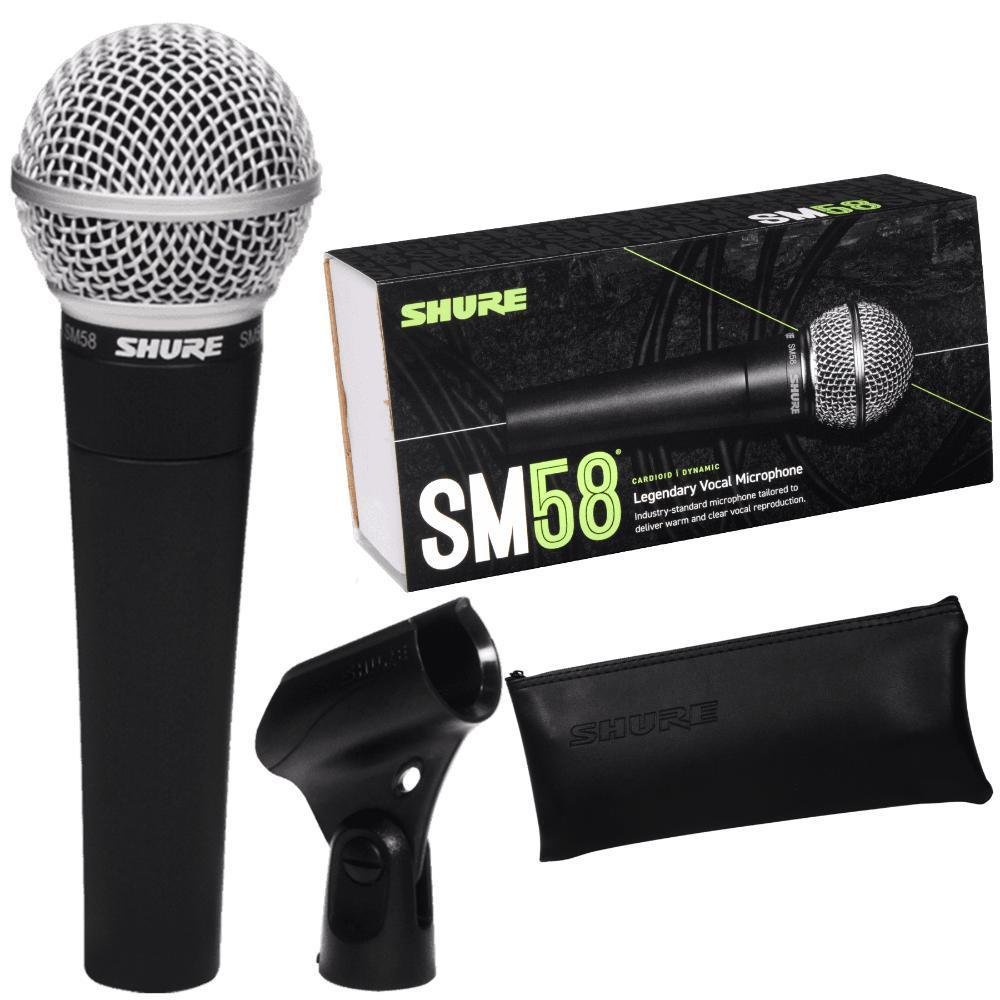 Microfone Shure Sm58lc Cabo Xlr Espuma KaBuM Microfone Shure Sm58lc Cabo Xlr Espuma KaBuM