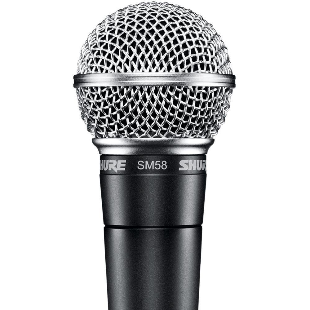 Microfone Shure Sm58lc Cabo Xlr Espuma KaBuM