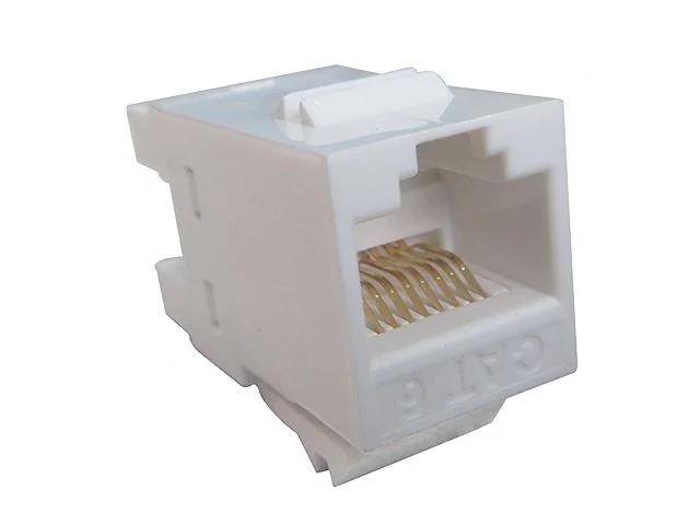Imagem 4 de 4 do produto Conector Fêmea Rj45 - Cat 6 - Keystone - Branco - Wt-2002