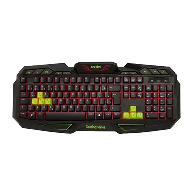 Teclado Gaming, USB, Verde Braview - Tco-801