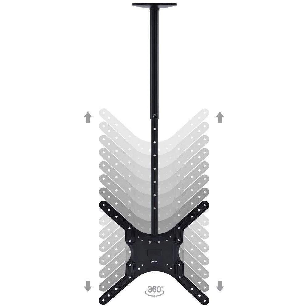 Imagem 2 de 3 do produto Suporte Para Tv Lcd Led Teto Giro 360 Graus Articulado 23 A 55 Polegadas
