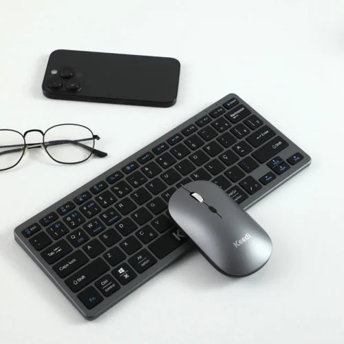 Imagem 4 de 5 do produto Kit Teclado E Mouse Sem Fio 2.4ghz Slim Compacto Silencioso