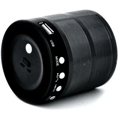 Mini Caixa De Som Speaker Exbom Ws-887, Bluetooth, Preto