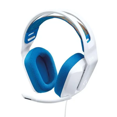 Headset Gamer Logitech G335, 40mm, P3, Compatibilidade PC, Xbox, Playstation, Nintendo Switch, e dispositivos móveis, Branco - 981-001017