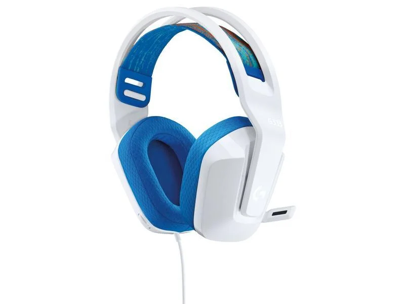 Imagem 2 de 5 do produto Headset Gamer Logitech G335, 40mm, P3, Compatibilidade PC, Xbox, Playstation, Nintendo Switch, e dispositivos móveis, Branco - 981-001017