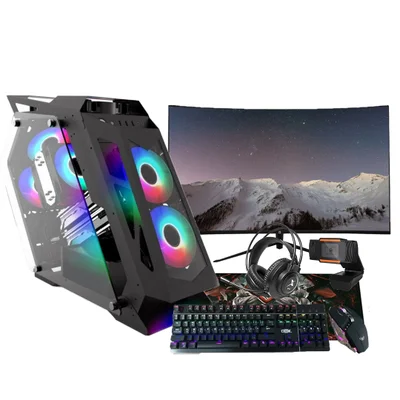 PC Gamer Completo I5 10400F, 16GB DDR4, GTX 1650 4GB, HD 1TB, SSD 480GB, Windows 10, Fonte 750W + Monitor 32 + Kit Gamer