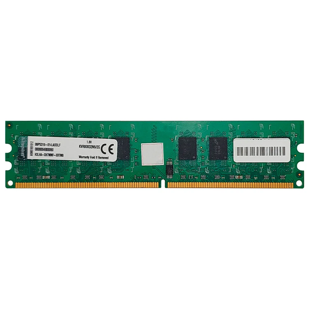 Memória 2gb Kingston, Ddr2, 800mhz, Cl6 - Kvr800d2n6/2g