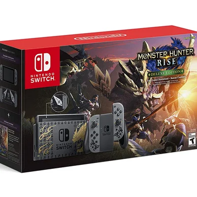 Console Nintendo Switch, 32GB, Monster Hunter Deluxe - Cinza