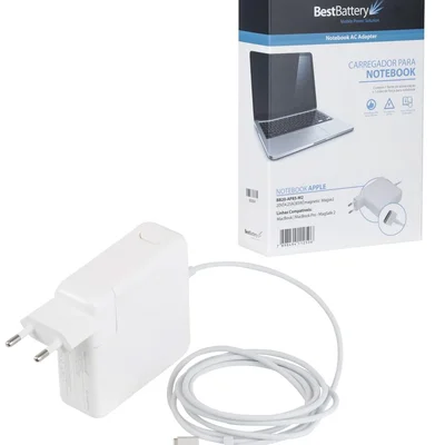 Fonte De Alimentação Bestbattery P/ Macbook 20v 4.25a 85w Pino: Magsafe2 - Bb20-ap85-m2