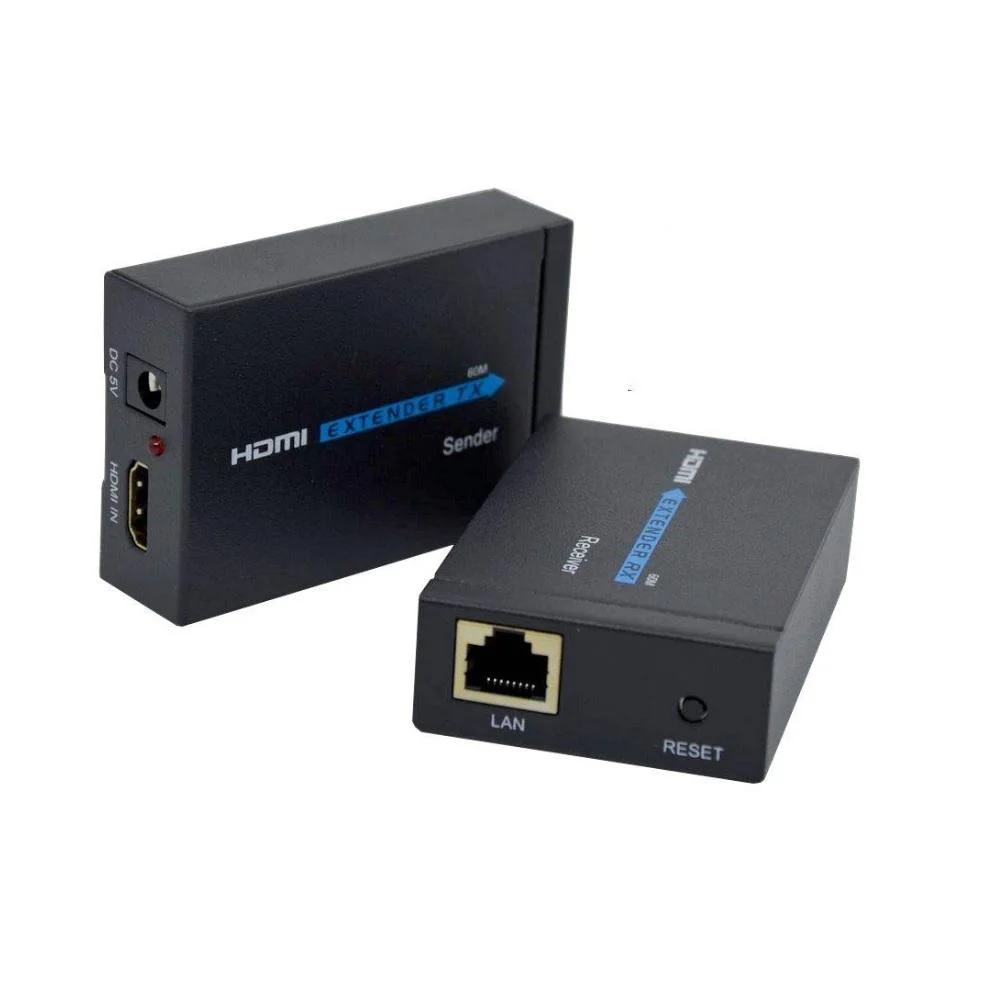Imagem 3 de 3 do produto Extensor HDMI X Rj45 Rede Cat5 Cat6 3d 1080p Xtrad Bivolt 60 Metros