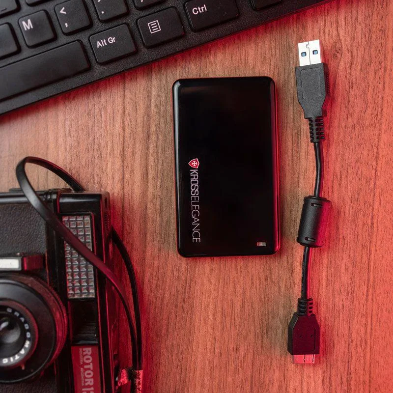 Imagem 2 de 5 do produto Ssd Externo Slim 128gb Usb 3.1 Kross Elegance Preto