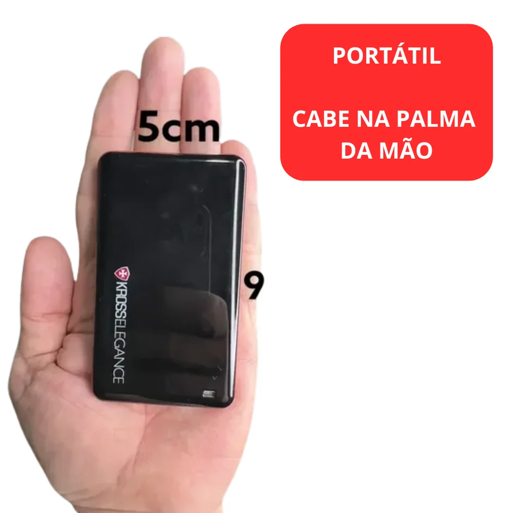 Imagem 3 de 5 do produto Ssd Externo Slim 128gb Usb 3.1 Kross Elegance Preto