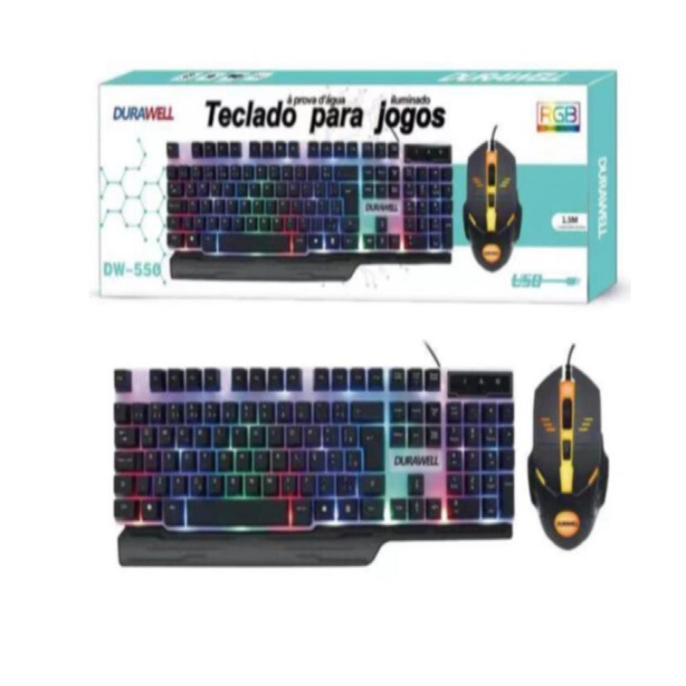 Kit Gamer Teclado E Mouse Led Dw550 - Main Image