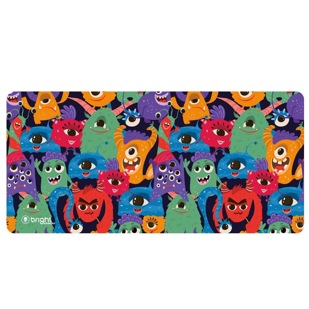 Mousepad Gamer Extra Grande Monstrinhos 69x28 Antiderrapante