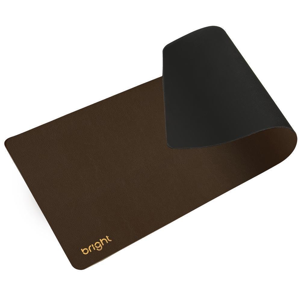 Imagem 2 de 4 do produto Mousepad Premium Extra Grande Marrom 77x35cm Antiderrapante