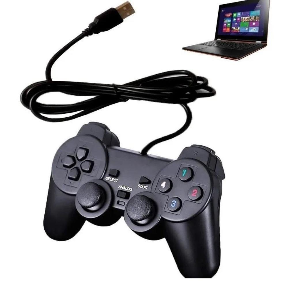 Imagem 3 de 3 do produto Controle Com Fio Joystick Para Pc E Notebook Dex Com Cabo USB Preto