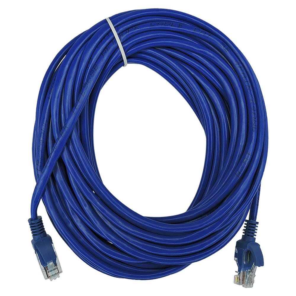 Imagem 2 de 4 do produto Cabo De Rede Dex Patch Cord Cat5, 10Mt, Azul - Cr10
