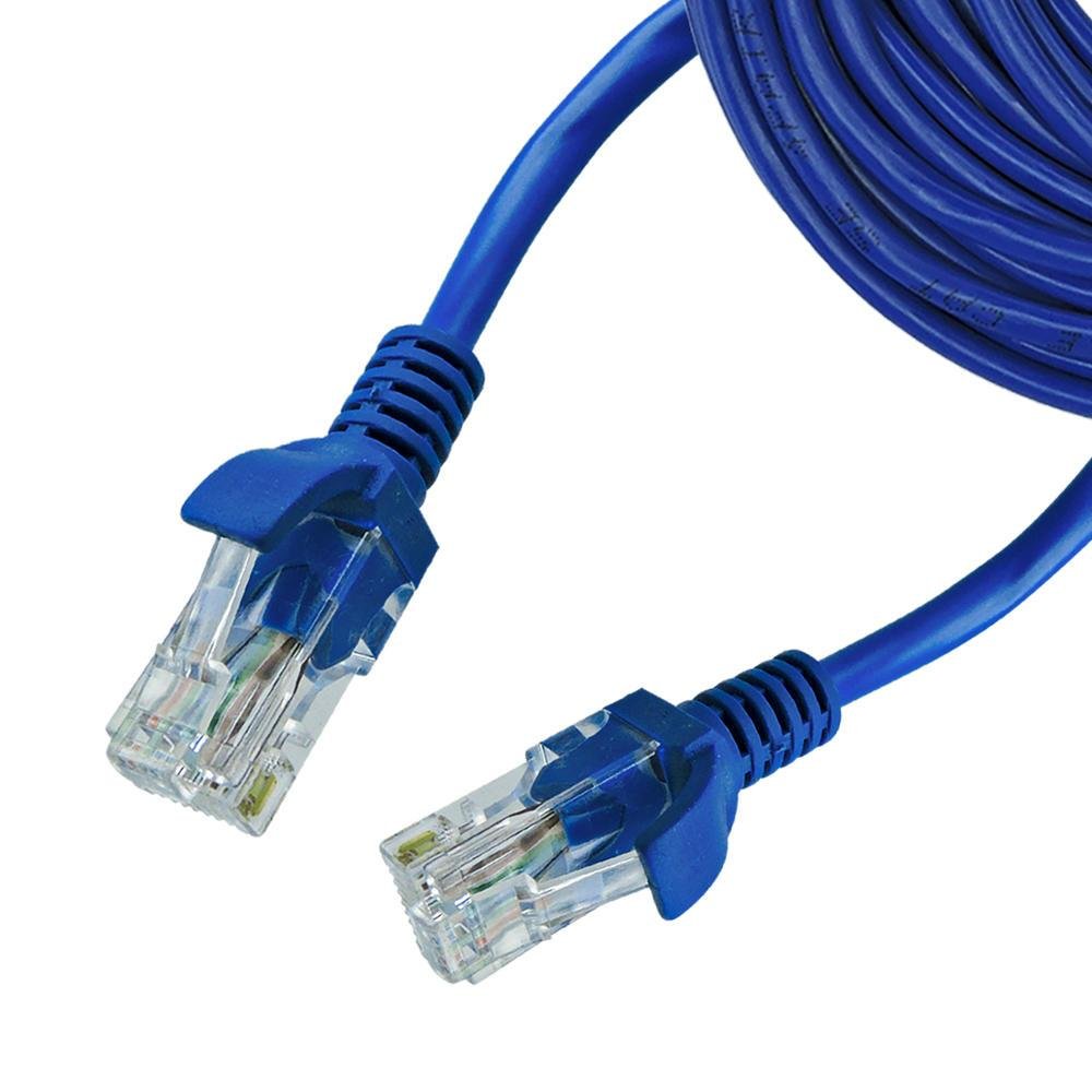 Imagem 3 de 4 do produto Cabo De Rede Dex Patch Cord Cat5, 10Mt, Azul - Cr10