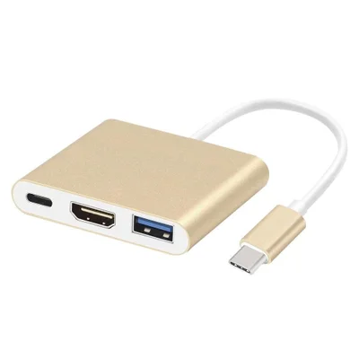 Adaptador Conversor USB Lelong 3.1 Type C Thunderbolt 3.0 X HDMI USB 3 Tipo C