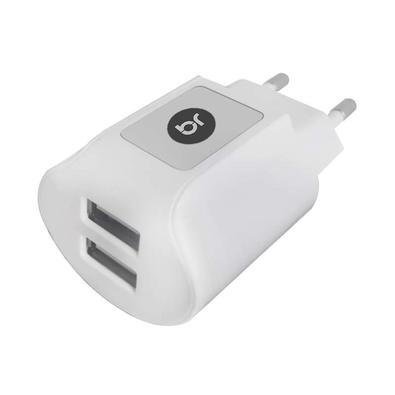 Carregador Usb De Tomada Com 2 Portas Usb Bivolt 377 Bright