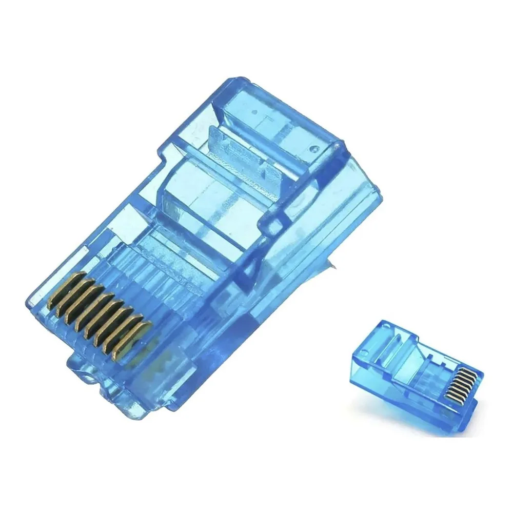 Imagem 3 de 5 do produto Conector RJ45 Macho, Cat5e, C/ 20 Unidades - Gts Network