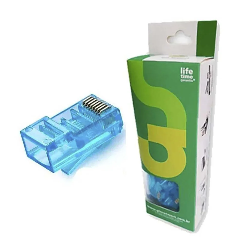 Imagem 5 de 5 do produto Conector RJ45 Macho, Cat5e, C/ 20 Unidades - Gts Network