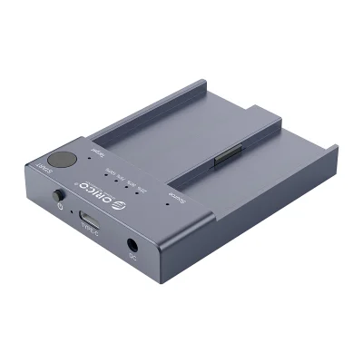 Dock Station Orico, Clone Offline para Nvme M.2 SSD, 2 Entradas, Cinza - M2P2-C3-C