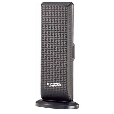 Antena Interna Carbono UHF/VHF Digital e Analógica Megatron - Recebe todos os sinais de TV aberta, digital ou analógica, VHF ou UHF
