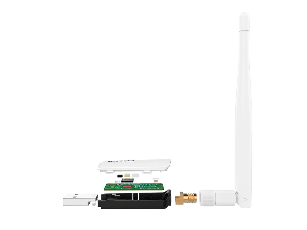 Adaptador Rede USB Wireless 300Mbps Tenda U1 Antena Externa