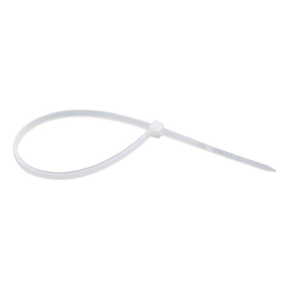 Abra adeira De Nylon 200 Mm X 25 Mm Branca Com