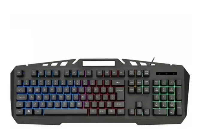 Imagem 5 de 5 do produto Teclado Semi-mecânico Gamer Kmex Spartacus, LED RGB, Anti-Ghosting, ABNT2, Preto - Kb-a328