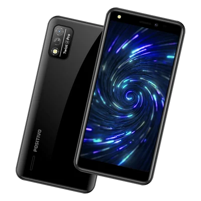 Smartphone Positivo Twist 4 Pro S518, 64Gb, 1Gb Ram, Android 10 Go Edition, preto