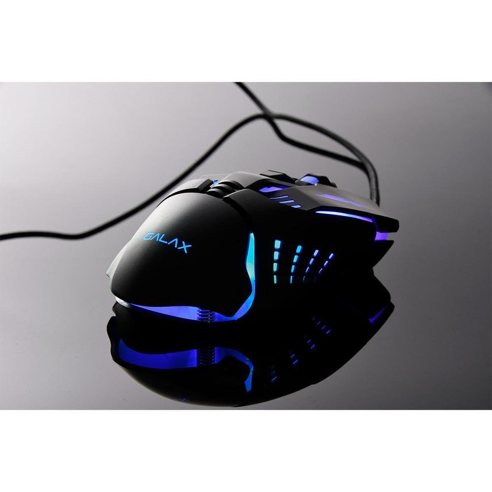 Imagem 3 de 5 do produto Mouse Gamer Galax Slider-02, 3200 Dpi, 7 Modos De Luzes, 6 Botões - Mgs02s1a6rg2b0