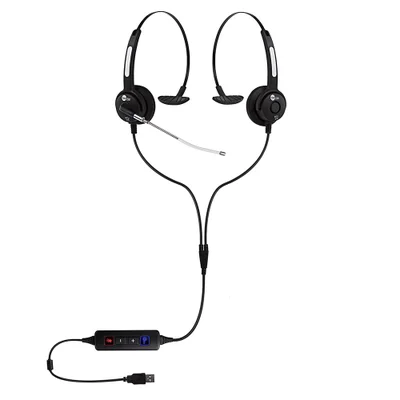 Kit Monitoramento Topuse Htu-310 Call Center Headset USB Voip