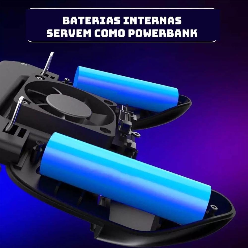 Joystick Knup Gamepad, Para Smartphone, Com Cooler, Pubg - KP-9015