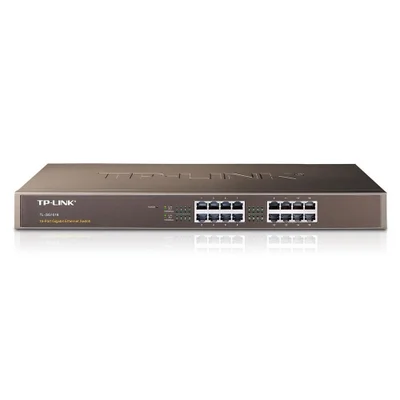 Switch  Tp Link, 16 Portas, 10/100/1000 Gigabit, Rack Auto Negociável - Tl-sg1016