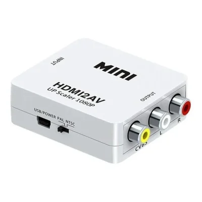Mini Adaptador Conversor De Hdmi Para Video Composto 3rca Av