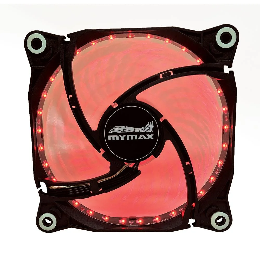 Imagem 2 de 3 do produto Cooler FAN Mymax Storm II, 120mm, LED, Preto E Vermelho