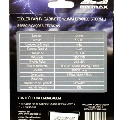 Cooler FAN Mymax Storm II, 120mm, LED, E — foto 7