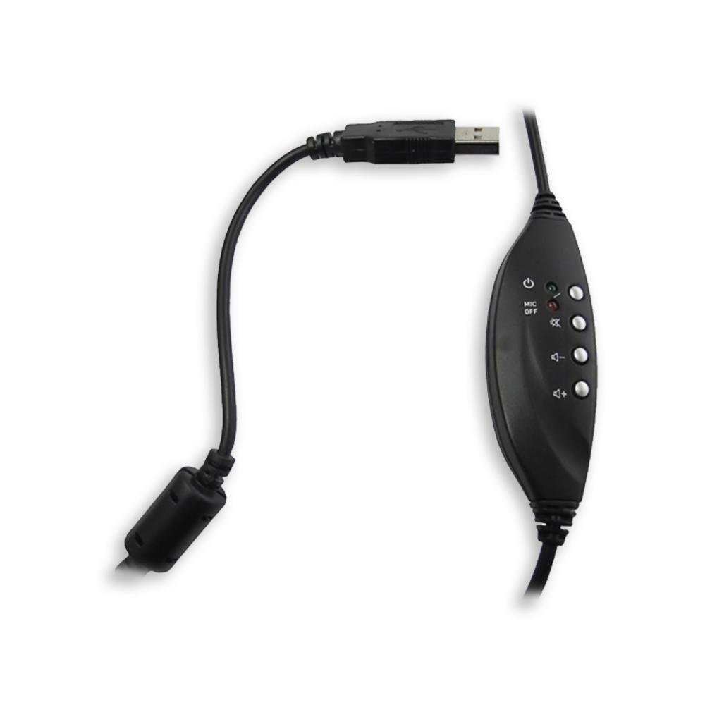 Imagem 3 de 5 do produto Headset Com Fio Dex, USB 2.0, Microfone Df-55, Control Volume