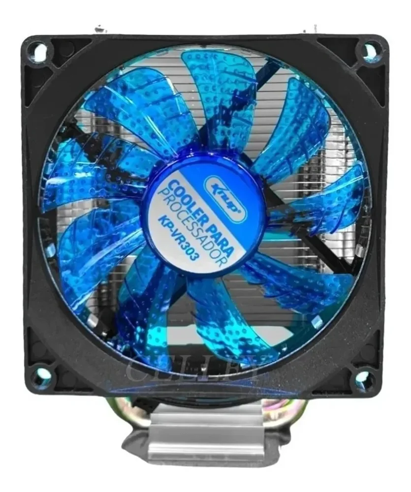 Cooler Para Processador Knup Multi, 90mm, LED Azul, Intel, Preto - KP-VR303 7