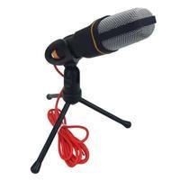 Microfone Condensador Tomate Profissional, Estúdio De Gravação, Com Tripé, P2